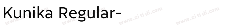 Kunika Regular字体转换